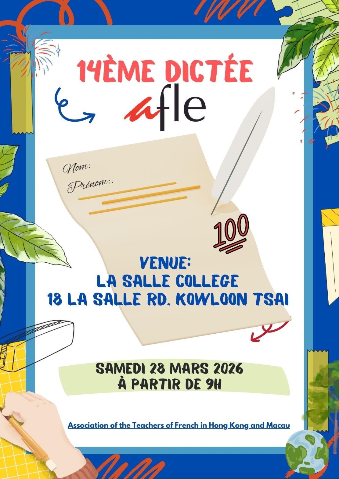 Dictée AFLE de la Francophonie
